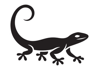 lizard logo silhouette vector, lizard silhouette vector illustration, gecko silhouette vector design, house lizard vector silhouette, gecko lizard logo silhouettes vector on white background. 