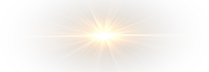 Warm Sunrise Overlay with Glistering Light and Magic Sparkle