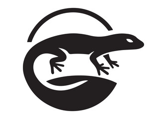 lizard logo silhouette vector, lizard silhouette vector illustration, gecko silhouette vector design, house lizard vector silhouette, gecko lizard logo silhouettes vector on white background. 
