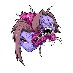 Fototapeta premium two face monster