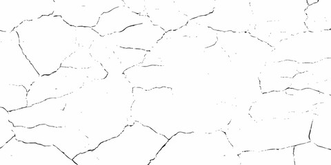 digital wall grunge and dust pattern surface Cracked white wall texture design element white background.