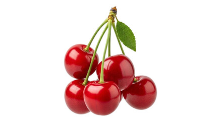 Obraz premium Cherry Fruit on a Transparent Background