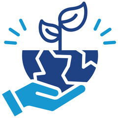 Environmental Awareness glyph color icon