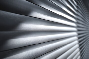 Obraz premium Close-up of horizontal blinds, light and shadow