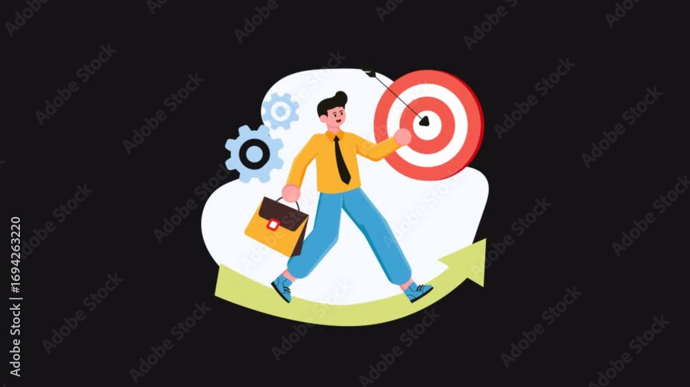 Poster career development 2d motion graphics animation alpha channel