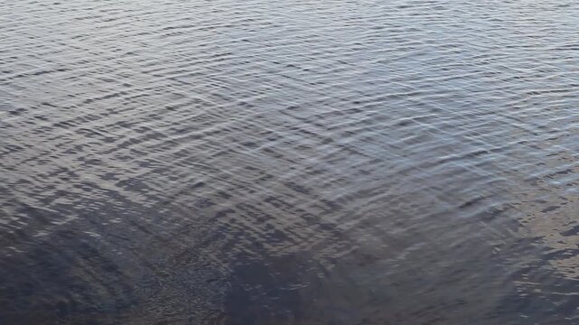 small riptide waves on water surface