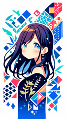 物思いにふける女の子