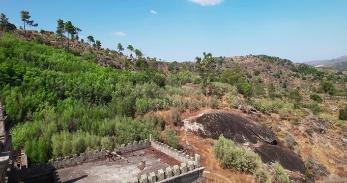 Abandoned House in Portugal Aerial View