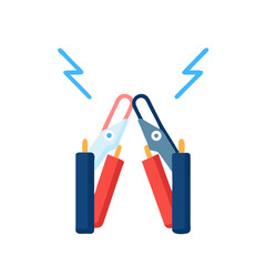 Battery jumper cables sparking electrical connection power