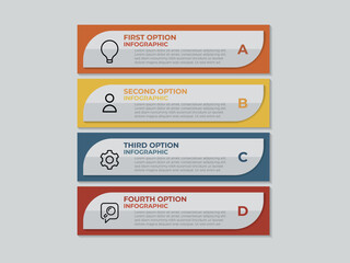 Business infographics template. timeline with 4 steps, options. can be used for workflow diagram, info chart, web design. vector illustration.
