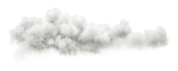 Isolate calmness steam cloud floating transparent backgrounds 3d rendering png