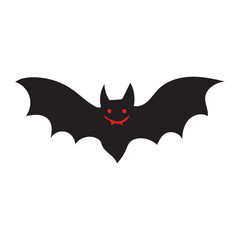 Fototapeta premium happy halloween vector bat design