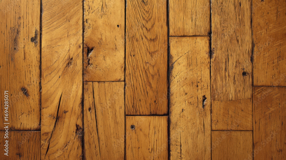 Poster wooden floorboards create warm and inviting atmosphere, showcasing natural textures and rich tones. 