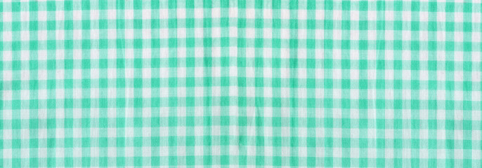 Light Green Gingham Fabric Texture