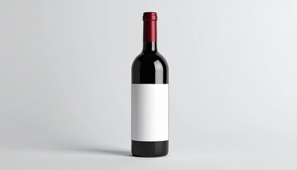 3D Wine Bottle Mockup with Label