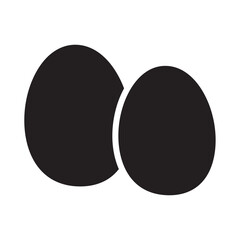 Two eggs glyph icon