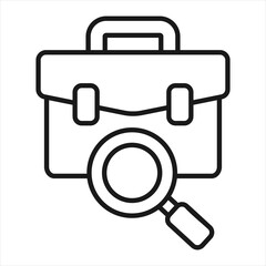 Job Profession Outline Icon Vector Illustration