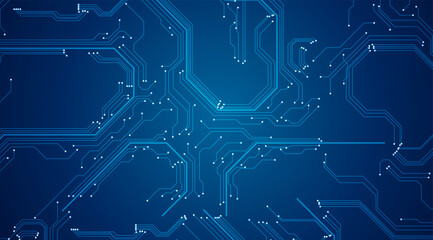 Abstract Circuit Board Pattern Background Vector
