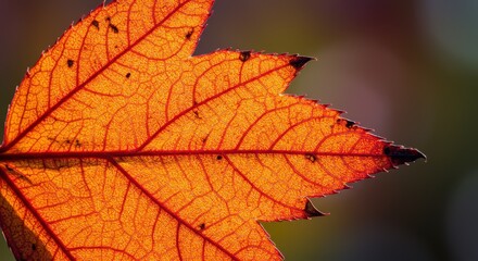 Fototapeta premium Autumn Leaf Detail