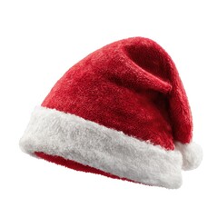 A Cheerful Red Santa Hat with White Fur Trim Perfect for Celebrating the Holiday Season and Spreading Festive Joy and Christmas Cheer