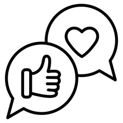 Social Media Outline Icon