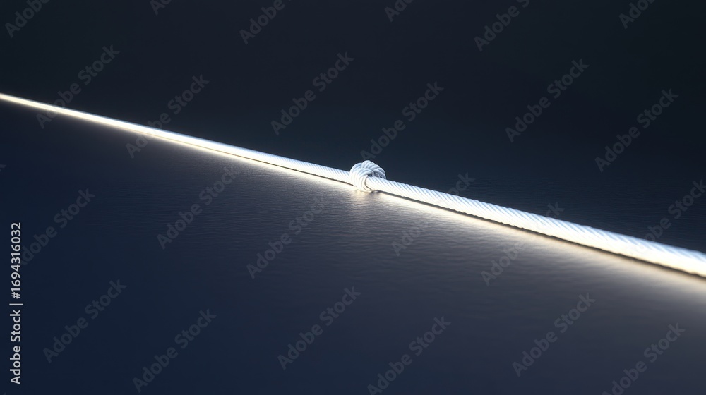 Poster abstract white line on dark surface, futuristic design, possible use in technology or science-themed