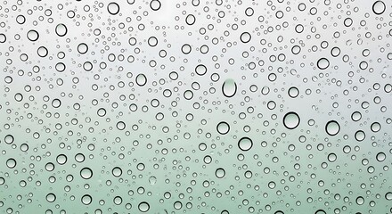 Raindrops on a Window Glass Abstract Nature Background Image Stock Photo