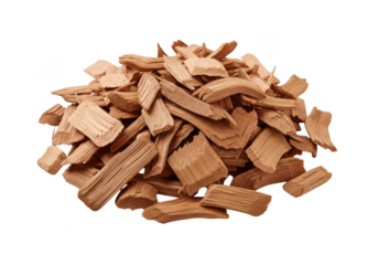Pile of dried cinnamon bark pieces ready for culinary use or aromatherapy transparent background