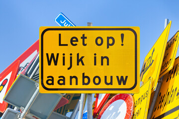Sign with the Dutch text for 