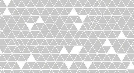 Seamless Geometric Triangle Pattern in Gray and White for Modern Design
