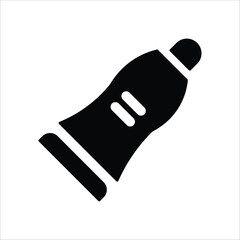 toothpaste icons. simple solid vector