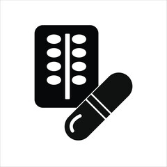 medicine icons. simple solid vector