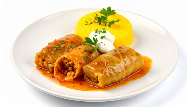 Romanian Sarmale Cabbage Rolls With Polenta