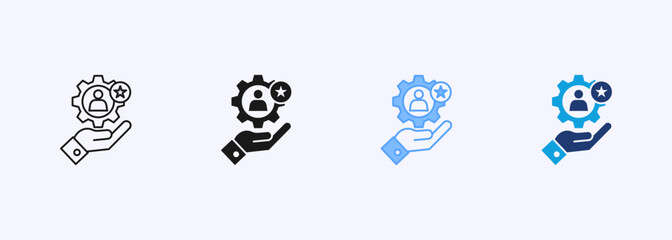 Talent Development Icon Collection Set Multiple Style