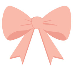 Soft pink bow for elegant gift wrapping