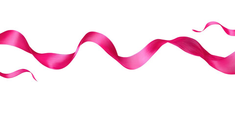 Pink Ribbon Waving blur 1a1e7b665965 isolated on a transparent background
