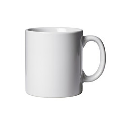 Blank White Ceramic Mug Ready for Customization with Hot Beverage for Personal or Business Use on Isolated Background transparent background