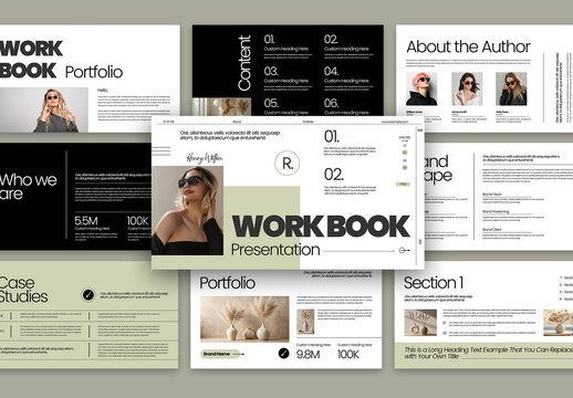 Modern Workbook Brand Guidelines Presentation