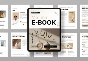 Minimal E Book Template Layout