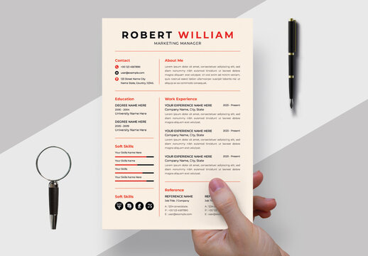 Resume Template Layout