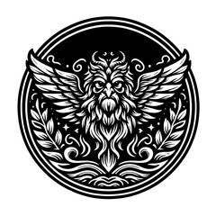 Fototapeta premium black and white tattoo