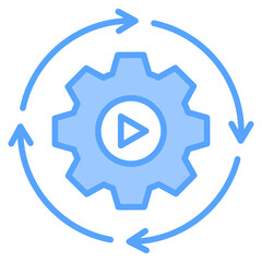Automation Blue Icon