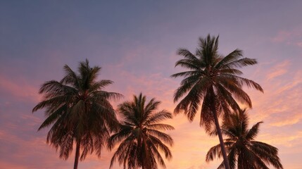 Sunset whispers through coconut fronds, evoking Pina Colada Day and Balinese Nyepi, where tranquility dances in tropical symphony