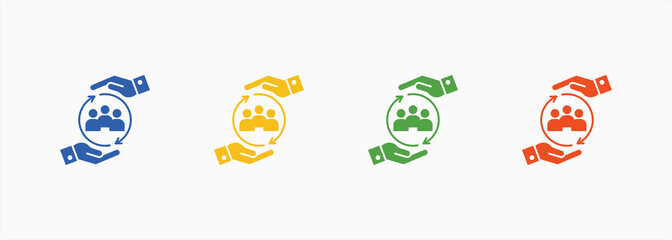 Retention Icon Collection Set Color Multiple Style