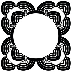 op art creative geometric pattern, modern halftone lines background, vector design element