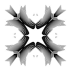 op art creative geometric pattern, modern halftone lines background, vector design element