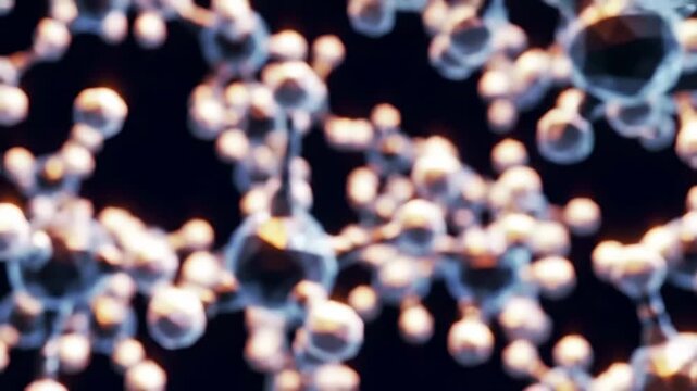 Abstract polygonal molecular structure