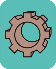 Color grey maintence icon and backround blue sky.eps