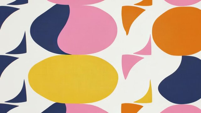 Bright abstract geometric pattern , retro-modern print for wallpaper, fabric and packaging.