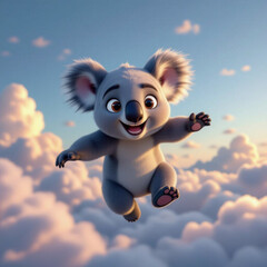 A delightful koala bear striking all sorts of charming poses.